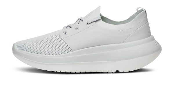 OOFOS Men s OOmy Stride Shoe - White Grey Supply