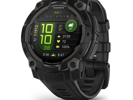 Garmin Instinct 3 – 45 mm, AMOLED Black with Black Band (010-02936-00) Fashion