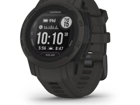 Garmin Instinct 2S Solar, Graphite (Garmin Certified Refurbished) Online Sale