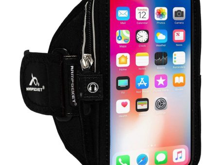 Armpocket Mega i-40 Plus Smartphone Armband for iPhone 15 Pro Max 15 Plus 14 Pro Max 14 Plus 13 Pro Max 12 Pro Max, Galaxy S23 Plus S23 & S22 Ultra Galaxy A54 Note 20 Ultra & more with large cases Hot on Sale