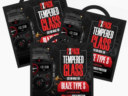 Tempered Glass for Carbinox Blaze Type S [TRI-PACK] For Cheap