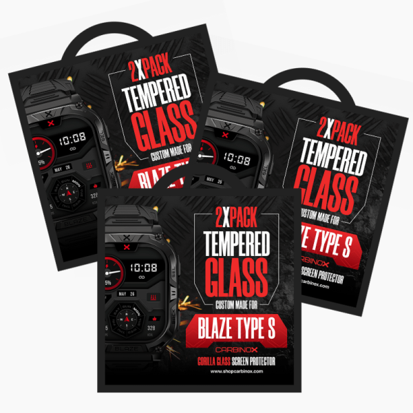 Tempered Glass for Carbinox Blaze Type S [TRI-PACK] For Cheap