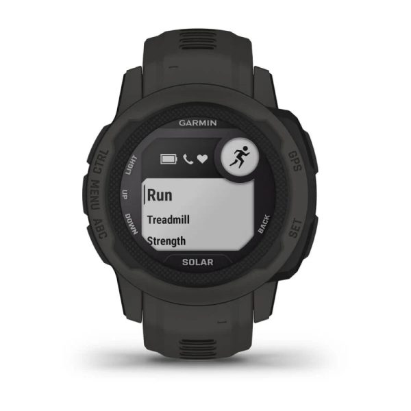 Garmin Instinct 2S Solar, Graphite (Garmin Certified Refurbished) Online Sale