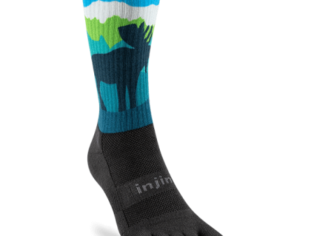 Injinji Artist Designed Men s Crew Toesocks Discount