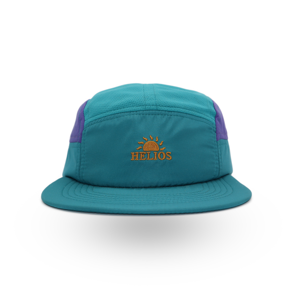 Helios Headwear Ultralight 7 Panel Soft Brim Cap - Teal Purple Online