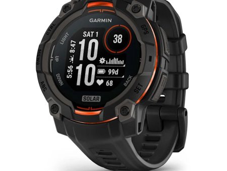 Garmin Instinct 3 – 45 mm, Solar Black with Black Band (010-02934-00) Supply