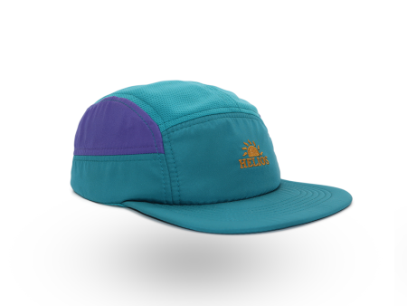 Helios Headwear Ultralight 7 Panel Soft Brim Cap - Teal Purple Online