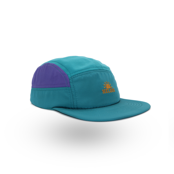 Helios Headwear Ultralight 7 Panel Soft Brim Cap - Teal Purple Online