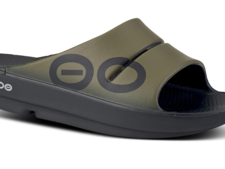 OOFOS Men s OOahh Sport Slide Sandal - Tactical Green Sale