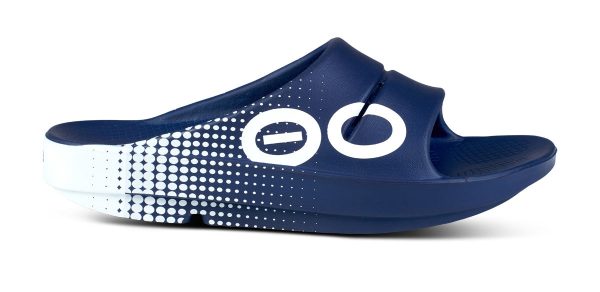 OOFOS Women s OOahh Sport Slide - Navy Matrix Online Sale