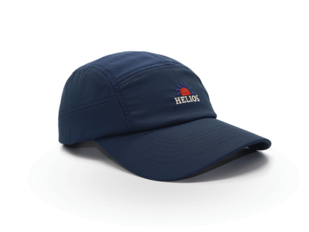 Helios Ultralight 7 Panel Firm Brim Running Cap - Navy Fashion