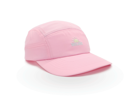 Helios Ultralight 7 Panel Firm Brim Running Cap - Pink For Cheap