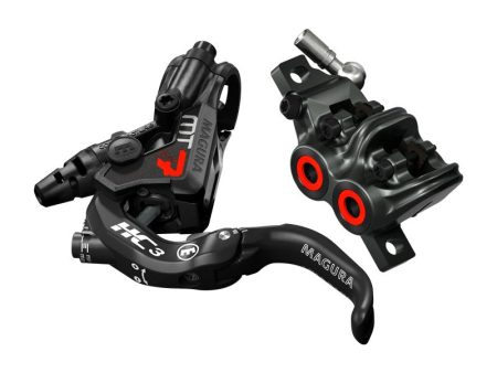 Magura MT7 HC3 Disc Brake and Lever - Front or Rear, Hydraulic, Post Mount, Black Orange Cheap